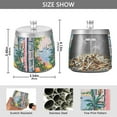 thumbnail image 2 of Yayeee Ashtray with Lid for Cigarette Smokeless Stainless Steel Home Ash Holder, Floral Seaside, 2 of 7