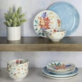 thumbnail image 4 of Tia Mowry 12 Piece Fine Ceramic Dinnerware Set, Blue, 4 of 6