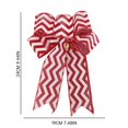 thumbnail image 3 of 9 Pcs Burlap Bows Knot Handmade Ribbon Bows Natural Rustic Burlap Wreath Decorative Bowknot Ornament for Tree Decorate Festival Holiday Party Supplies 9.5"X7.5", 3 of 4