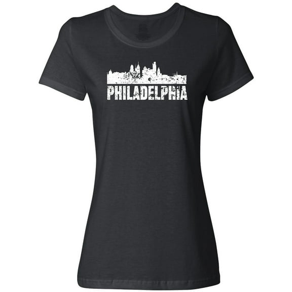 Inktastic Philadelphia Skyline Grunge Women's T-Shirt