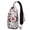 Botanical Garde, variant on Botanical Garden Print Sling Backpack with Artistic Wildflower Design, Lightweight Durable Crossbody Daypack, Adjustable Strap, Multiple Compartments for Travel and Daily Use