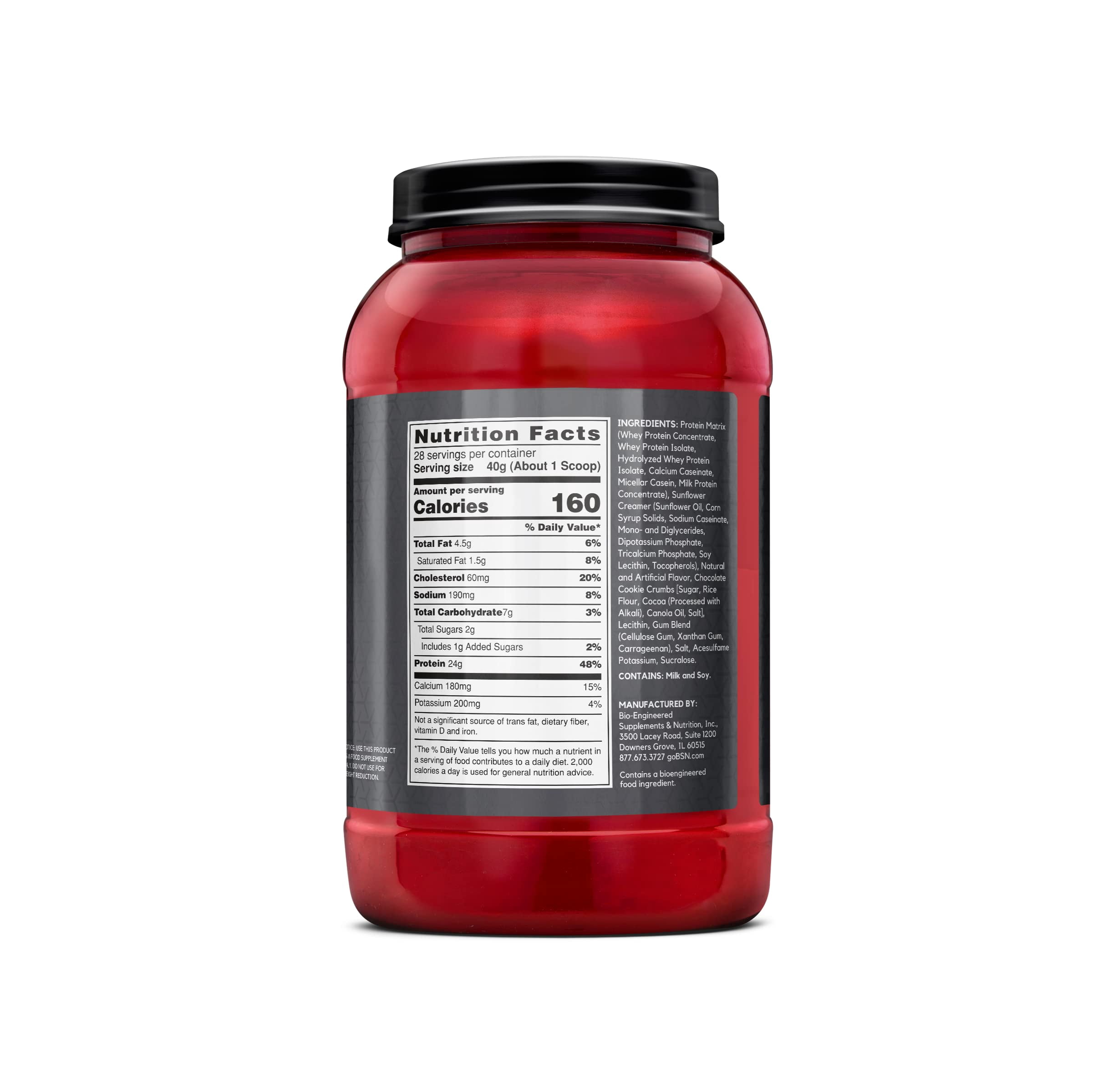 BSN Syntha-6 Edge®, Protein Powder Drink Mix, Cookies & Cream, 2.47 lb (1.12 kg)