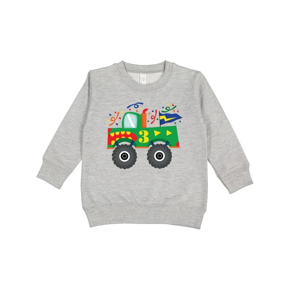 Inktastic 3rd Birthday Truck Toddler Sweatshirt