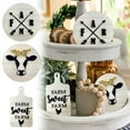 thumbnail image 2 of Hearth & Gear Spring Layered Tray Decorative Mini Garden Farm Ornament Wooden Sign Decorative Wooden Signs Large Metal Tray for Coffee Table 3 Tie Serving Tray Set 3 Tie Tray Hardware Wooden Long Tray, 2 of 7