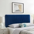 thumbnail image 2 of Headboard, King Size, Velvet, Blue Navy, Modern Contemporary Urban Design, Bedroom Master Guest Suite, 2 of 10