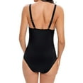 thumbnail image 5 of QHFBli Women Tummy Control One Piece Swimsuit Modest Bathing Suit Full Coverage High Neck Swimwear, 5 of 6