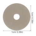 thumbnail image 2 of WASHWEPE 1 Set Flute Fastening Screws Stainless Steel Silver 1.00X1.00X0.20In For Flutists, 2 of 8