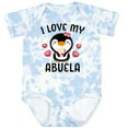 thumbnail image 3 of Inktastic I Love My Abuela with Cute Penguin and Hearts Girls Baby Bodysuit, 3 of 5