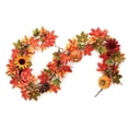 thumbnail image 4 of Halloween Fall Garland With Pumpkins Sunflowers Maple Leaves And Berries., 4 of 8