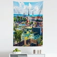 thumbnail image 1 of European Tapestry, Scenic View Old Town Tallinn Estonia European Architecture Print, Fabric Wall Hanging Decor for Bedroom Living Room Dorm, 5 Sizes, Multicolor, by Ambesonne, 1 of 1
