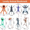 thumbnail image 2 of Juego de 8 Marcadores de Libros de Animales de Dibujos Animados 3D para Niños Marcapáginas Lindos y Divertidos de Novedad Marcapáginas de Lectura de Animales Aplastados Papelería Regalos para Niños, 2 of 5