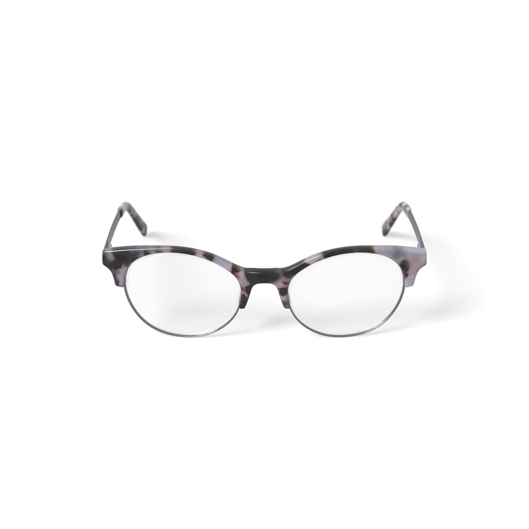 Walmart Women's WPLL801 Prescription Eyeglasses with Case, Gray Tortoise