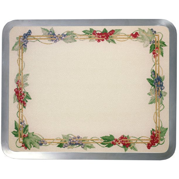 Vance 16 X 20 inch Almond Grapevine Builtin Surface Saver Tempered
