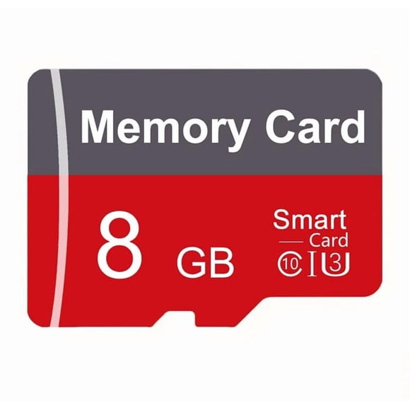 Tarjeta TF 8GB con Adaptador, Tarjeta de Memoria de Alta Velocidad, UHS-I C10 A1 Tarjeta de Memoria TF para Tablet/teléfono Móvil/cámara/audio para Auto/consola de Juegos