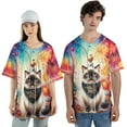 thumbnail image 4 of Hello 2025 Siamese Celebrates Happy New Year Firework Balloon All Over Print 3D Baseball Shirt Cat Lover Kitten Owner Gifts Softball Sport - 02024, 4 of 6