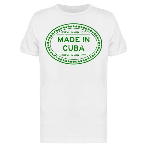 Made In Cuba Slogan Tee Men's -Image by Shutterstock