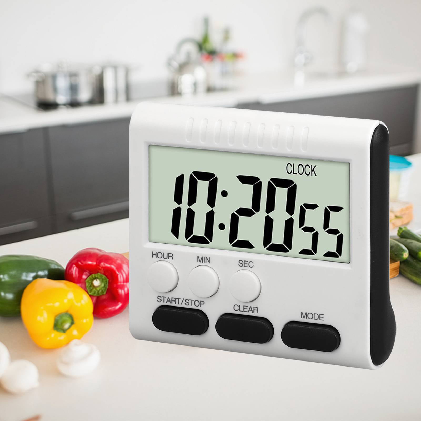 Large Digital Kitchen Timer Count-Down Up Clock Ring Alarm Magnet Stopwatch Game 