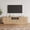burlywood, variant on 86.6'' Fluted TV Stand for TVs up to 85", Modern Entertainment Center with Storage Cabinet & Sliding Doors for Living Room, Walnut