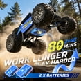 thumbnail image 6 of Metal Car Large 1:8 Scale 4WD Remote Control Monster Truck with 2 Batteries for Kids and Adults 2.4Ghz All Terrain Off-Road Vehicle, 6 of 11