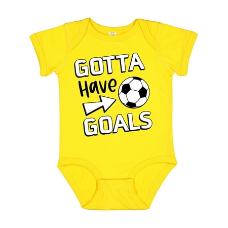 

Inktastic Gotta Have Goals- Soccer Gift Baby Boy or Baby Girl Bodysuit