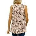 thumbnail image 6 of LEBONYARD Womens Summer Tops,Women Blouse T-shirt Tunic Tops Loose Casual Sleeveless V-Neck Solid Casual Beige S, 6 of 8
