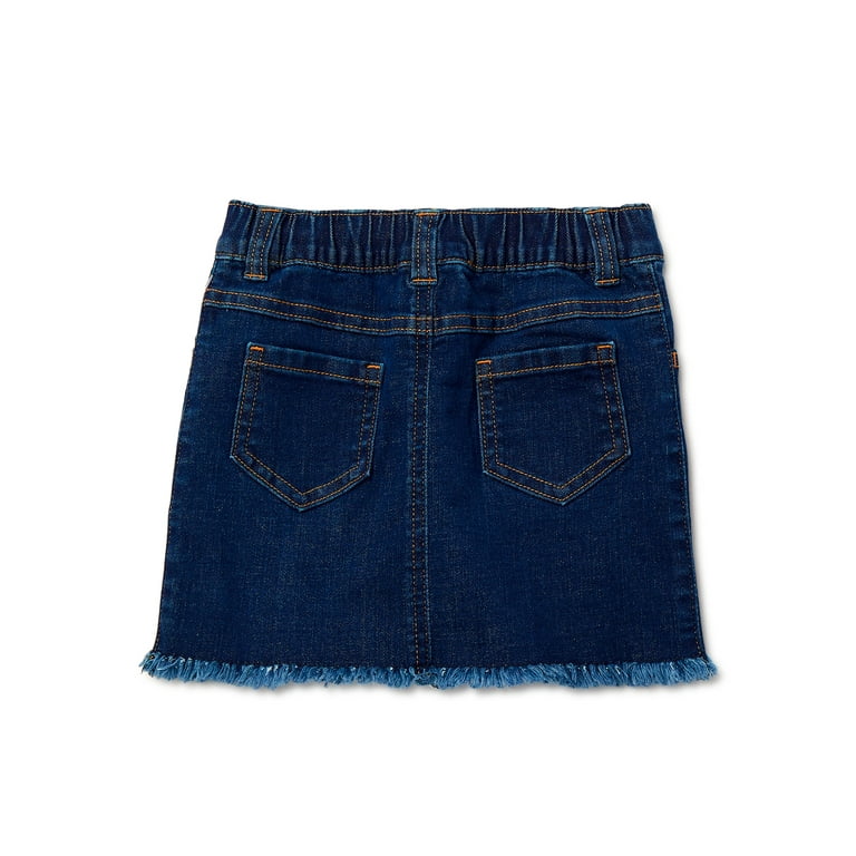 Toddler girl black jean skirt sale