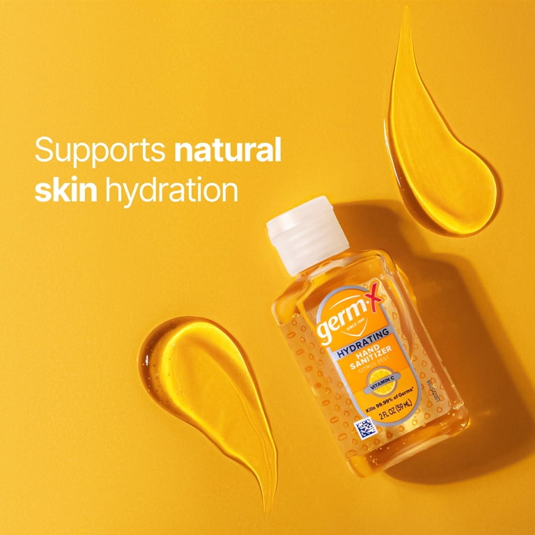 Germ-X Hydrating Hand Sanitizer Gel with Vitamin C, Citrus Zest