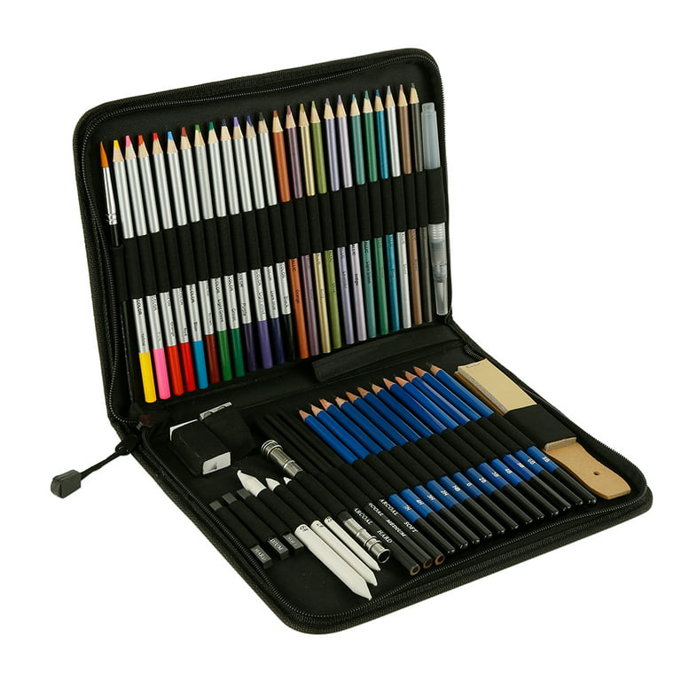 Premium 50/52Pcs Professional Drawing Sketch Pencils Set Wood Pencil Tool  Kit Charcoal Pencil Artist Beginner Art Supplies - AliExpress