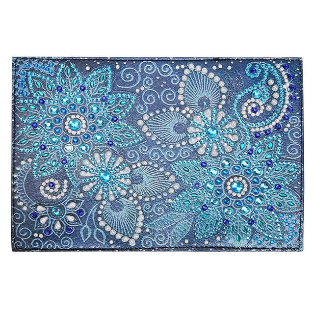 DIY diamante pintura pasaporte titular cubierta protectora punto de cruz bordado Kit de taladro completo regalo AA085 Speravity HA7895-04B