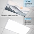 thumbnail image 6 of 1 Piece Magnetic Fluorescent Light Covers, 2x4 Ft,Forest Mountain Sun Landscape Watercolor Retro Magnetic Light Covers for Ceiling Lights Classroom Office Home Decor, 6 of 9