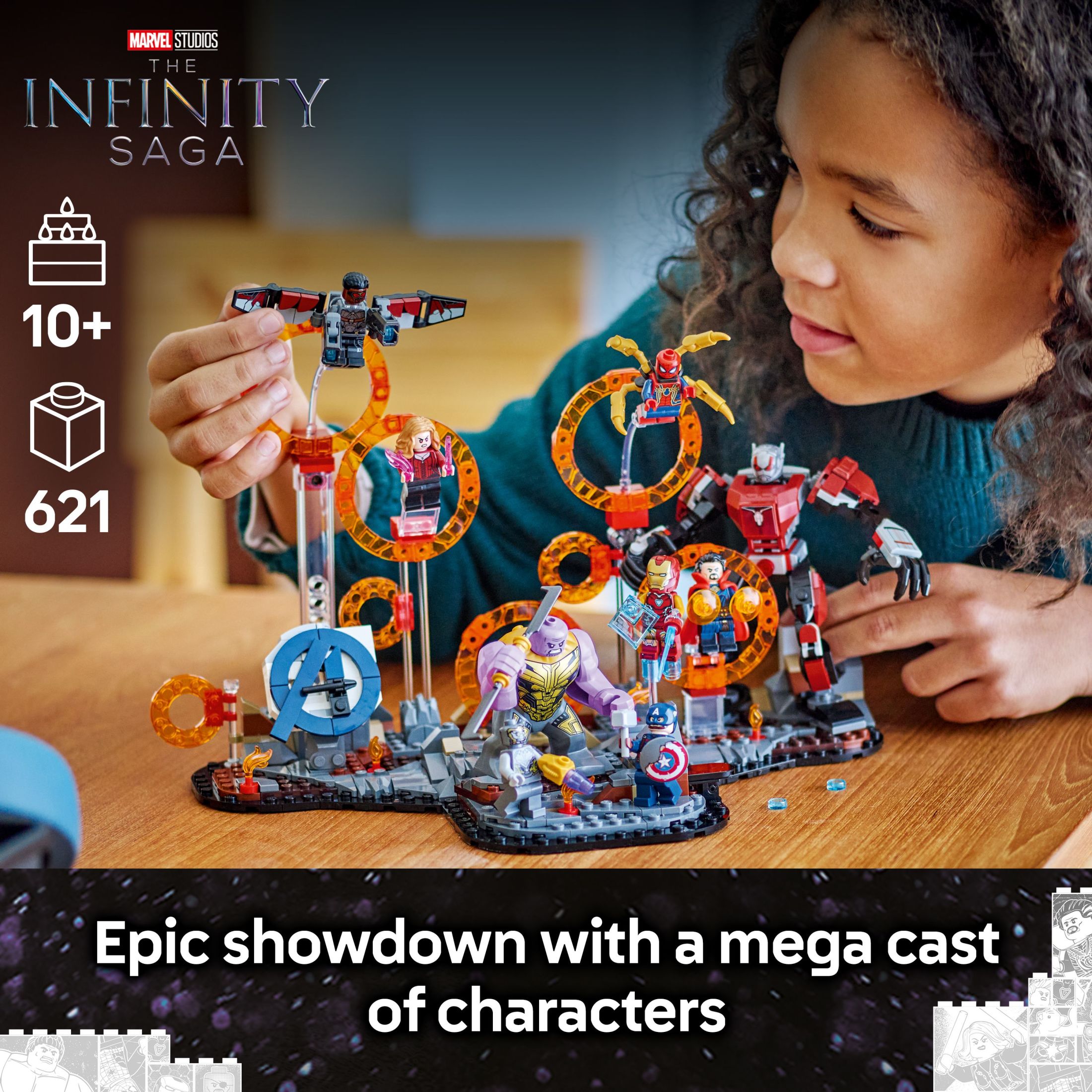 LEGO Marvel Avengers: Endgame Batalla Final - Set de Construcción de Superhéroes para Niños, Edades 10+ - 10 Figuras incluyendo Iron Man, Black Panther y Iron Spider - Regalo de Cumpleaños para Niños y Niñas - 76323 3