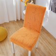 thumbnail image 1 of Housse de Chaise Crème Orange Améliorée à Haute Élasticité avec Dossier Intégré - Design Gaufré Épaissi, Détachable et Lavable, Ajustement Universel Toutes Saisons pour Chaises avec Hauteur de Dossier 45-55 cm et, 1 of 6