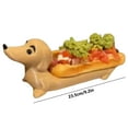 thumbnail image 3 of Pantry Organizers and Storage Clearance! Tray Funny Hot Dogs Serving Tray Candy Dish Dinner Plate Home Decor Cute Shaped Sandwiches Puppy Dinnerplate Lovers, 3 of 8