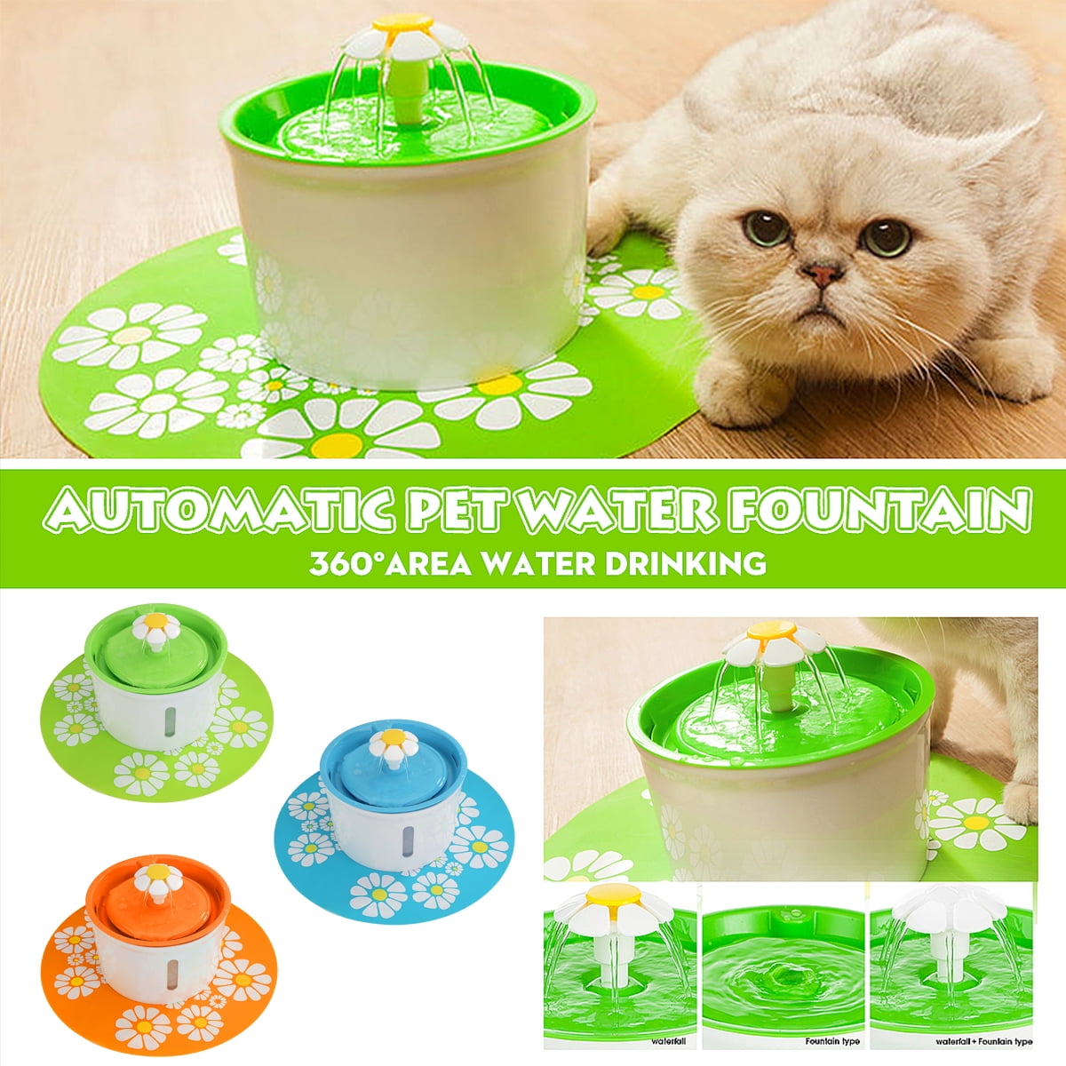 Pet Water Fountain/Cat Dog Water Drinking Fountain/Ultraquiet Automatic Electric Circulating