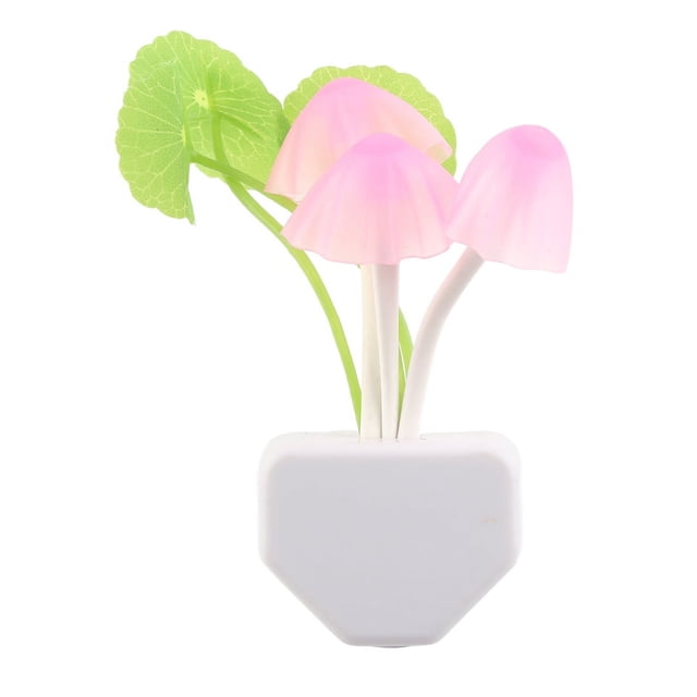 Luz Nocturna ANGGREK Con Forma de seta, Lámpara Nocturna Con Control de Luz Para Dormitorio, Guardería, Enchufe Estadounidense de 110-240V