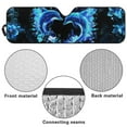 thumbnail image 5 of Uorisanigo Windshield Sun Shade for 2018-2023 Jeep Wrangler JL 4XE Gladiator JT Accessories Foldable Blue Heart Dolphin Windshield Sunshade Sun Visor Blocks UV Rays and Keep Vehicle Cool, 5 of 7