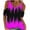 Purple, variant on Scyoekwg Womens Short Sleeve Tops Trendy Round Neck O Ring Cold Shoulder Tops Summer Loose Comfy Fashion Printed Graphic Tee Lightweight Casual Blouses (Red,S)