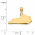 thumbnail image 2 of 14K Yellow Gold 14Ky Kentucky State Pendant (13.9 X 23) Made In United States xna707y-ky, 2 of 5