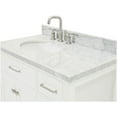 thumbnail image 3 of Ariel H037SLCWOVOWHT Bristol 37" Free Standing Single Oval Basin Vanity Set - White, 3 of 7
