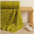 thumbnail image 4 of Soimoi Yellow Cotton Cambric Fabric Leaves & Flowerpecker Bird Print Fabric by the Yard 42 Inch Wide, 4 of 7