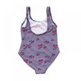 thumbnail image 4 of BESLY Child Little Girl Butterfly Printed Swimsuits Set Rash Guard Swimwear for Toddler Girls Kids Beach Bathing Suit, 4 of 5