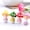 Pink, variant on Mushroom Figurine Cute Handmade Resin Home Mushroom Figurine for Garden by Mightlink