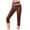 A0732-Coffee, variant on QUINDOS Leggings for Women Capris High Waist Butt Lifting Compression Workout Yoga Cropped Pants