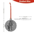 thumbnail image 3 of Kdxio Optical Zebra Illusion Christmas Tree Ornaments, 2024 New Christmas Pendant Decor, Tree Hanging for Exchange Holiday Party New Year-Round Shape, 3 of 7