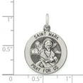 thumbnail image 3 of Sterling Silver Antiqued Saint Mark Medal, 3 of 3