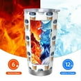 thumbnail image 5 of Vsdgher Coffee To Go Pattern 20 Oz Stainless Steel Vacuum Insulated, Travel Mug Coffee Cup for Home, Office, Outdoor Works Great for Ice Drinks and Hot Beverage -Without Straw, 5 of 8