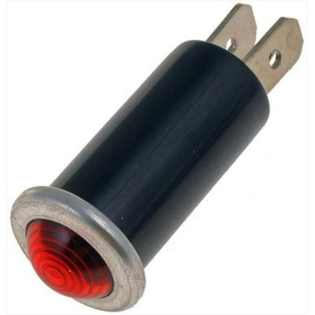 Dorman 85938 Electrical Switches Indicator Light Round With Bezel Style Red