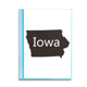 thumbnail image 1 of Iowa Estados Unidos usa mapa silueta Carpeta combinada de protección de páginas, 1 of 3