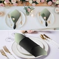 thumbnail image 2 of Light Green Black Ombre Cloth Napkins, Modern Gradient Abstract Art Washable and Reusable Dinner Napkins Set of 6, Table Napkin for Kitchen Party Birthday Wedding Hotel Housewarming 20"x20", 2 of 8