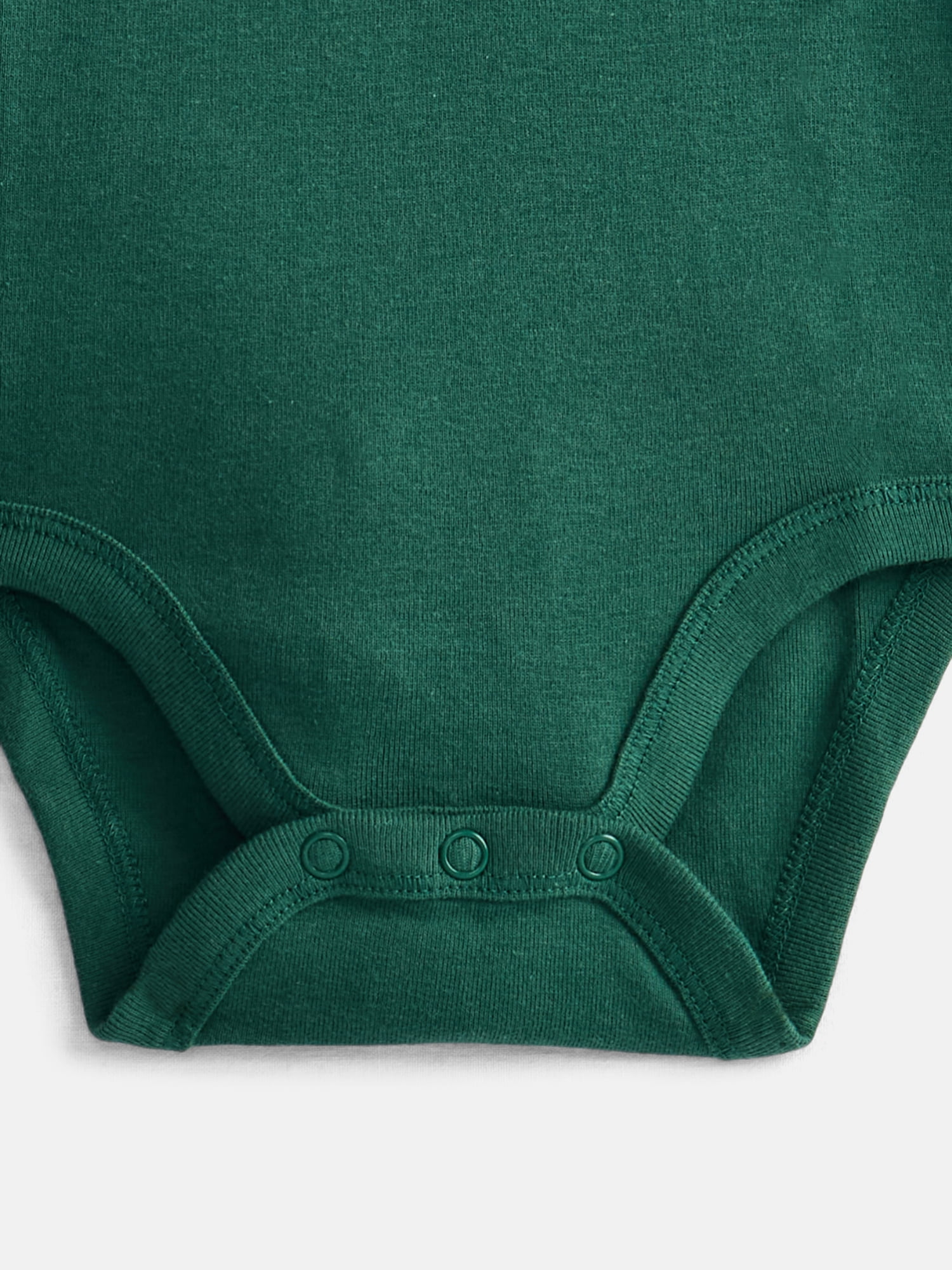 Wonder Nation Baby Boys' Solid Bodysuit with Long Sleeves, 3-Piece, Sizes 0M-24M